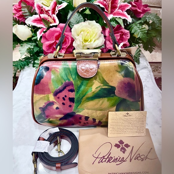 Patricia Nash Watercolor Butterfly Crossbody - Picture 5 of 9